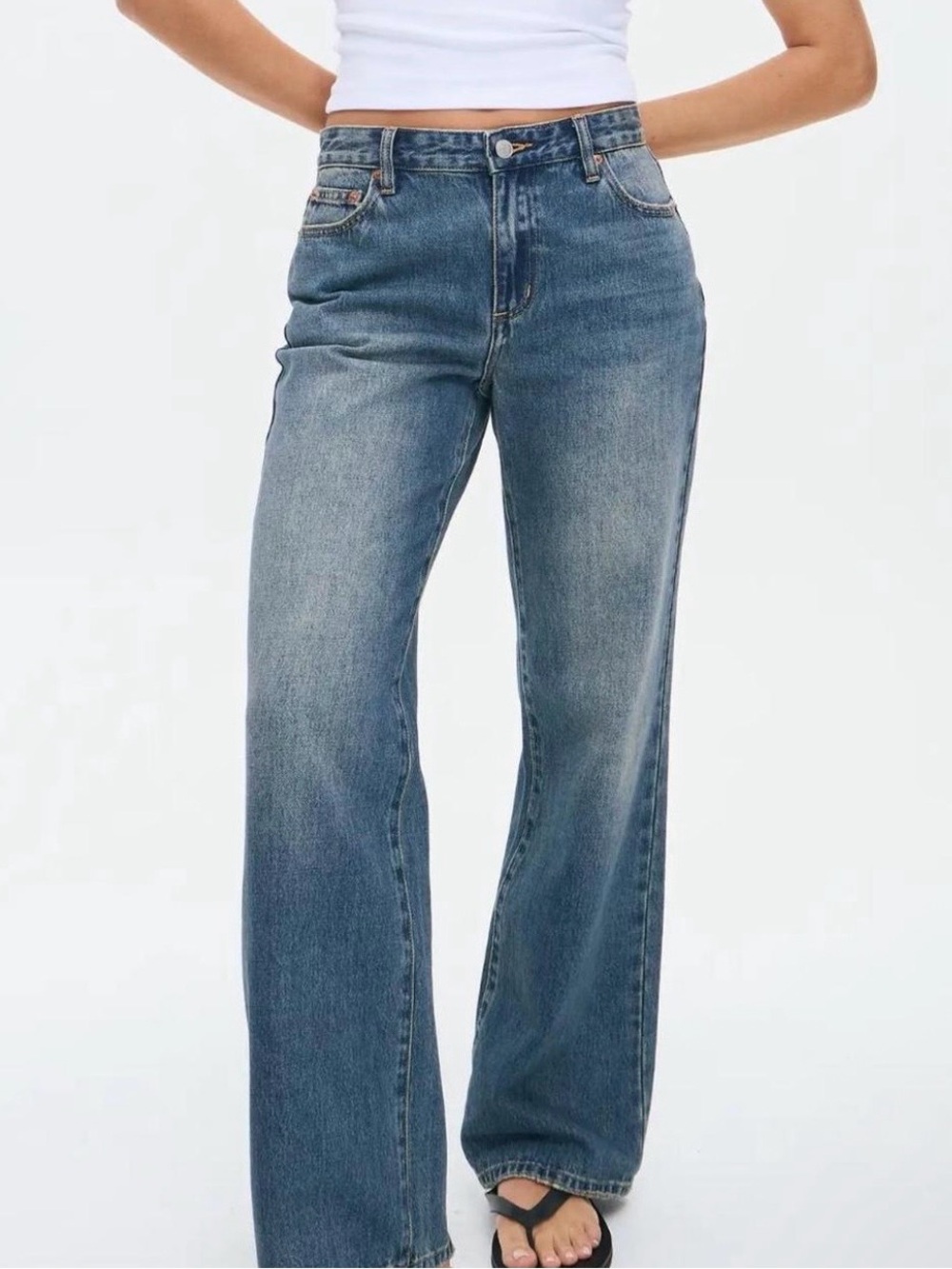 Glassons Light Blue Wide-Leg High-Rise Jeans